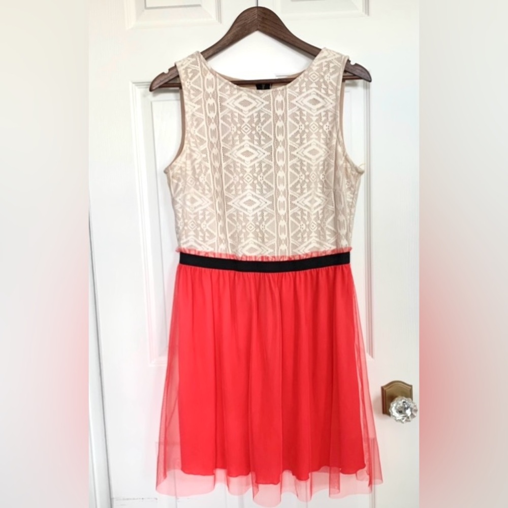 SPEECHLESS Tulle and lace Junior DRESS